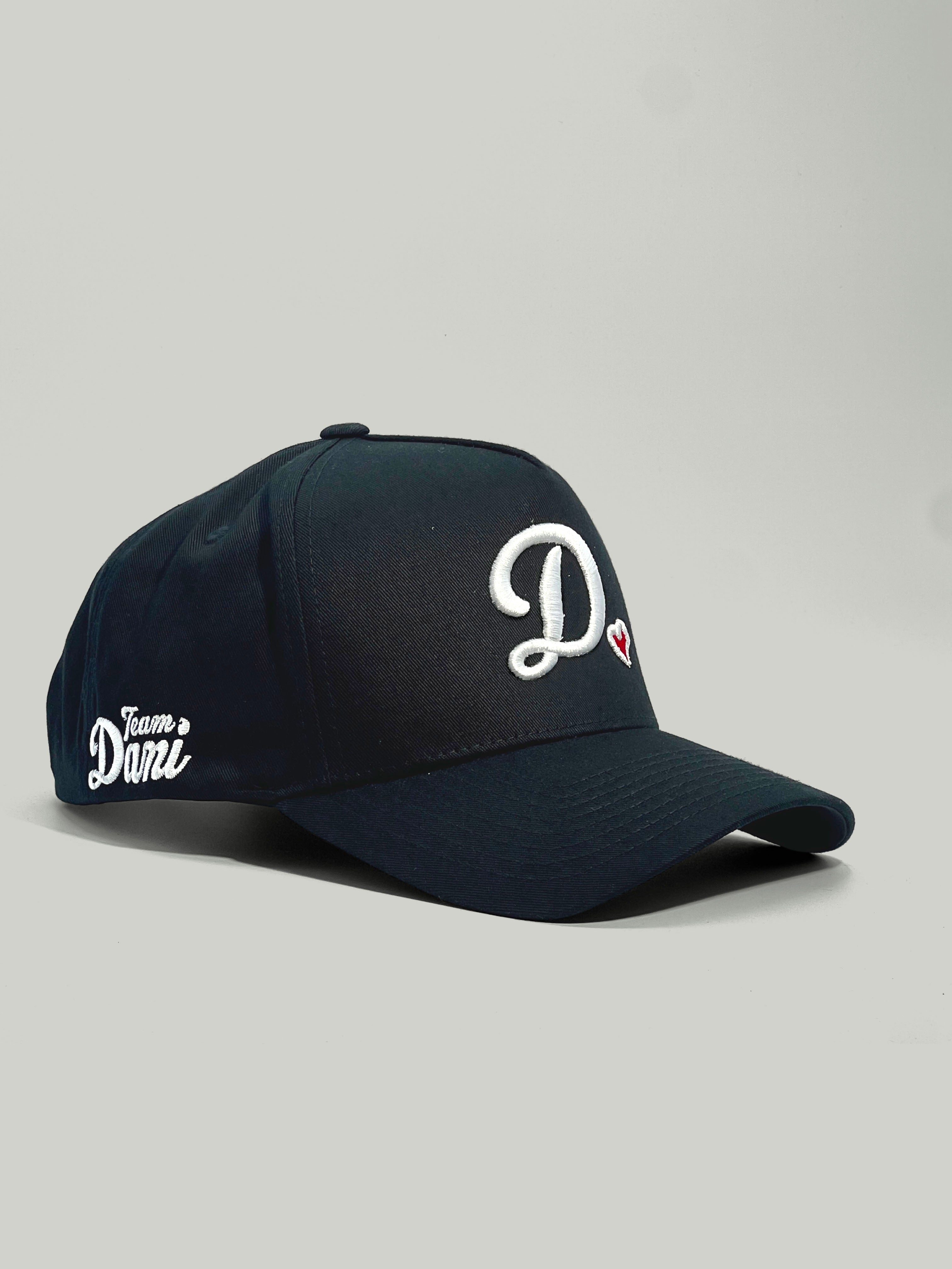Team Dani D❤️ A-Frame Snapback Hat - Black