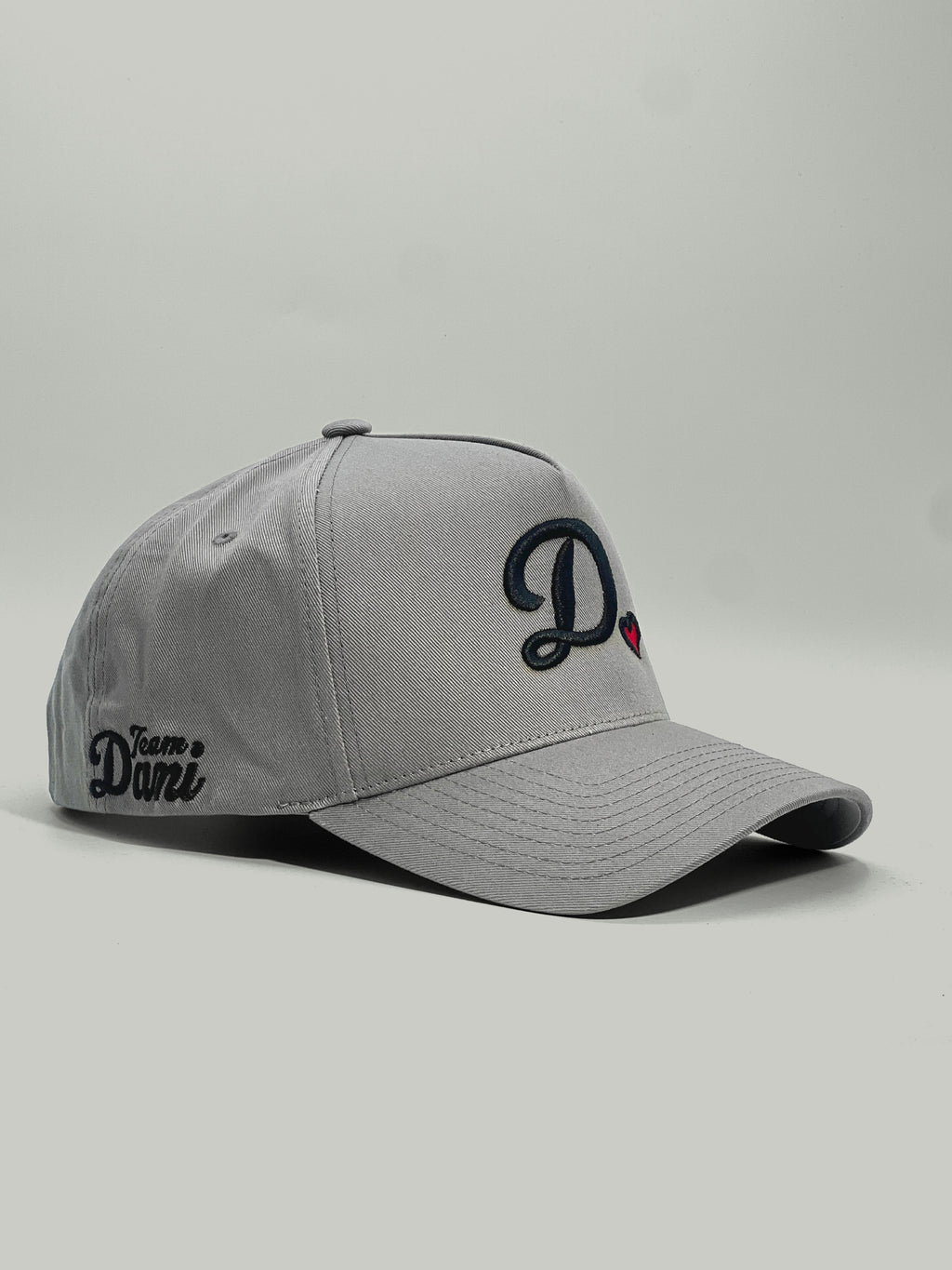 Team Dani D❤️ A-Frame Snapback Hat - Grey