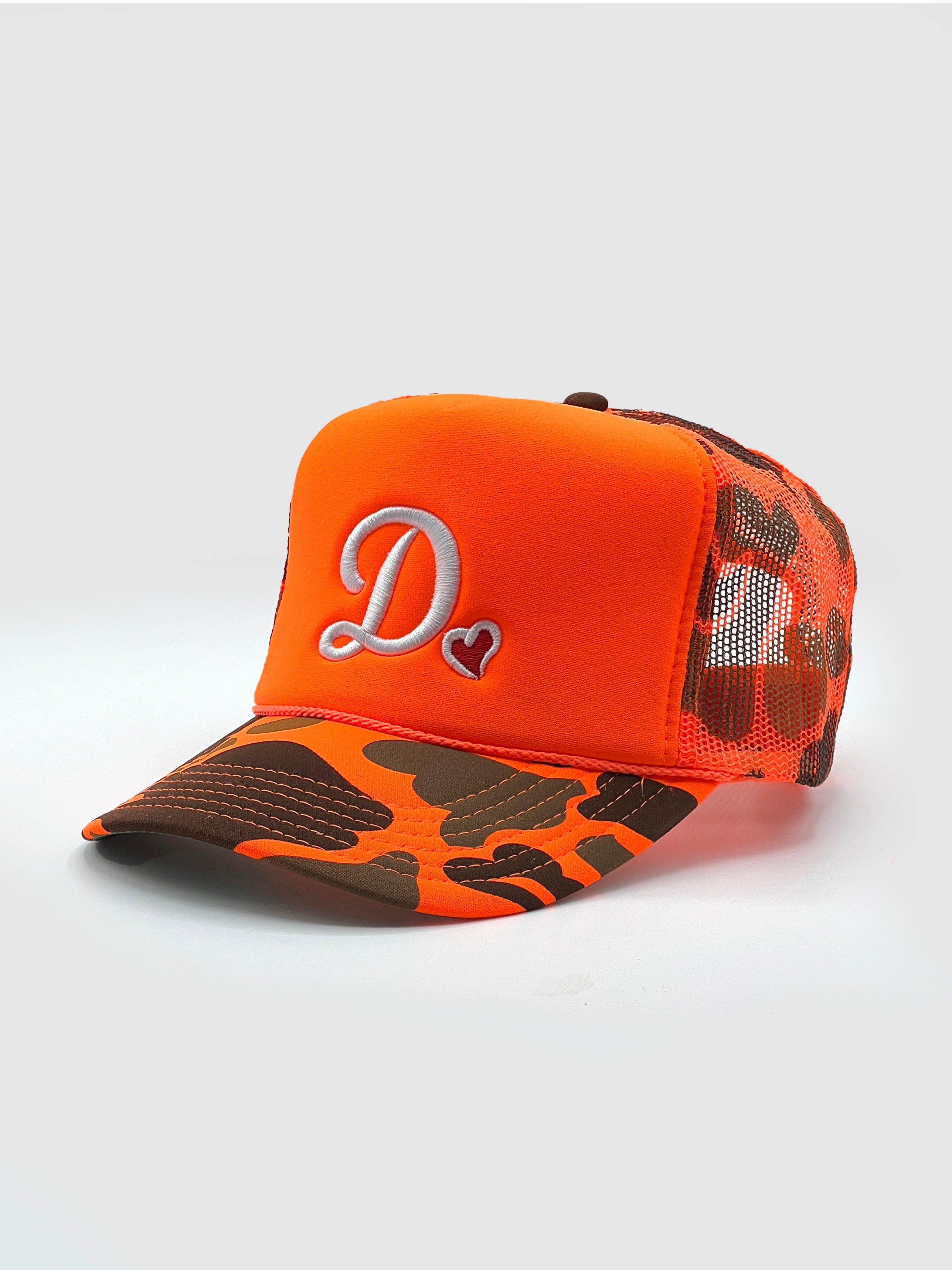 Team Dani D❤️- Foam Front Trucker - Neon Orange/Cam