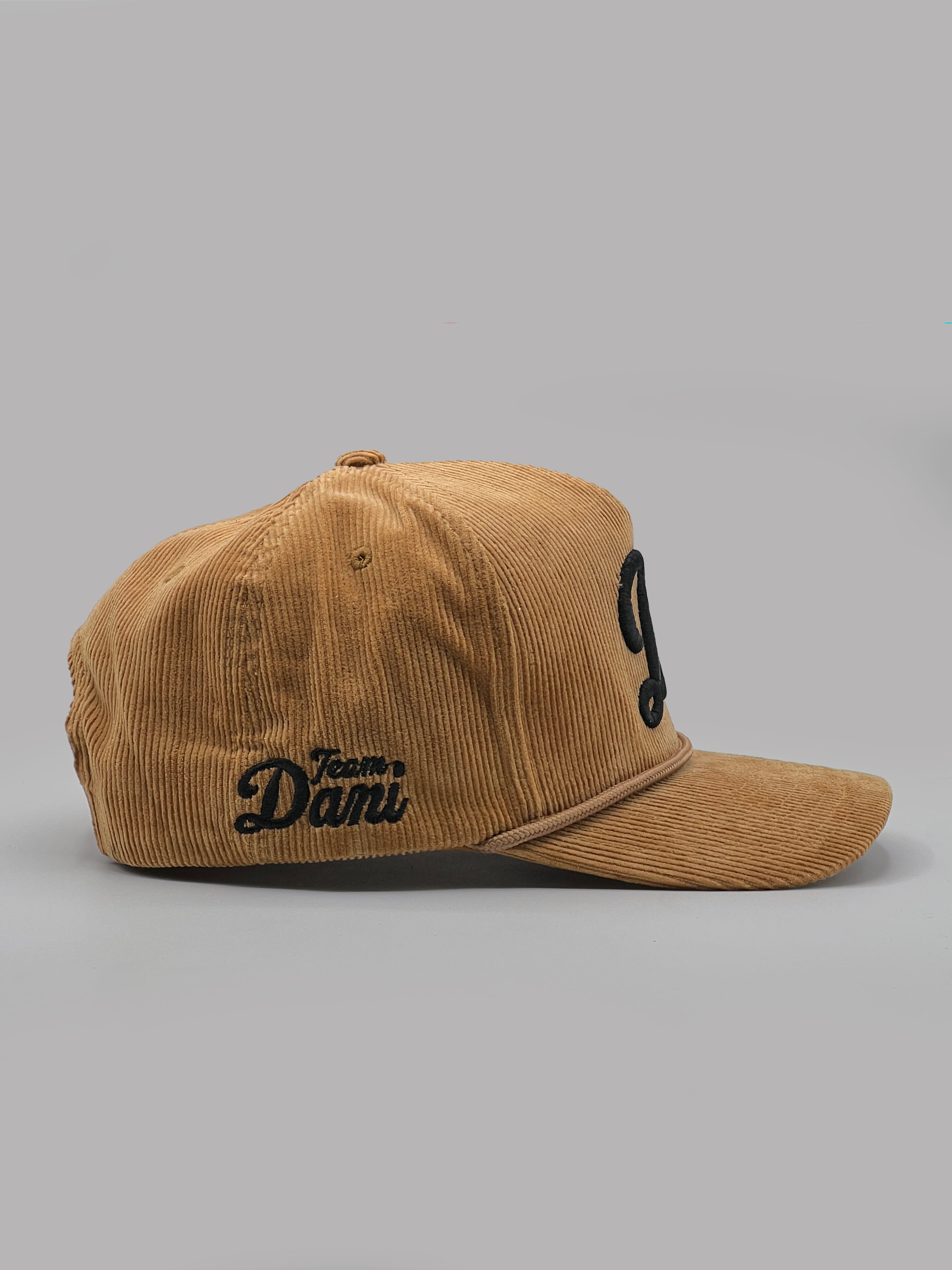 Brown Cord D Hat