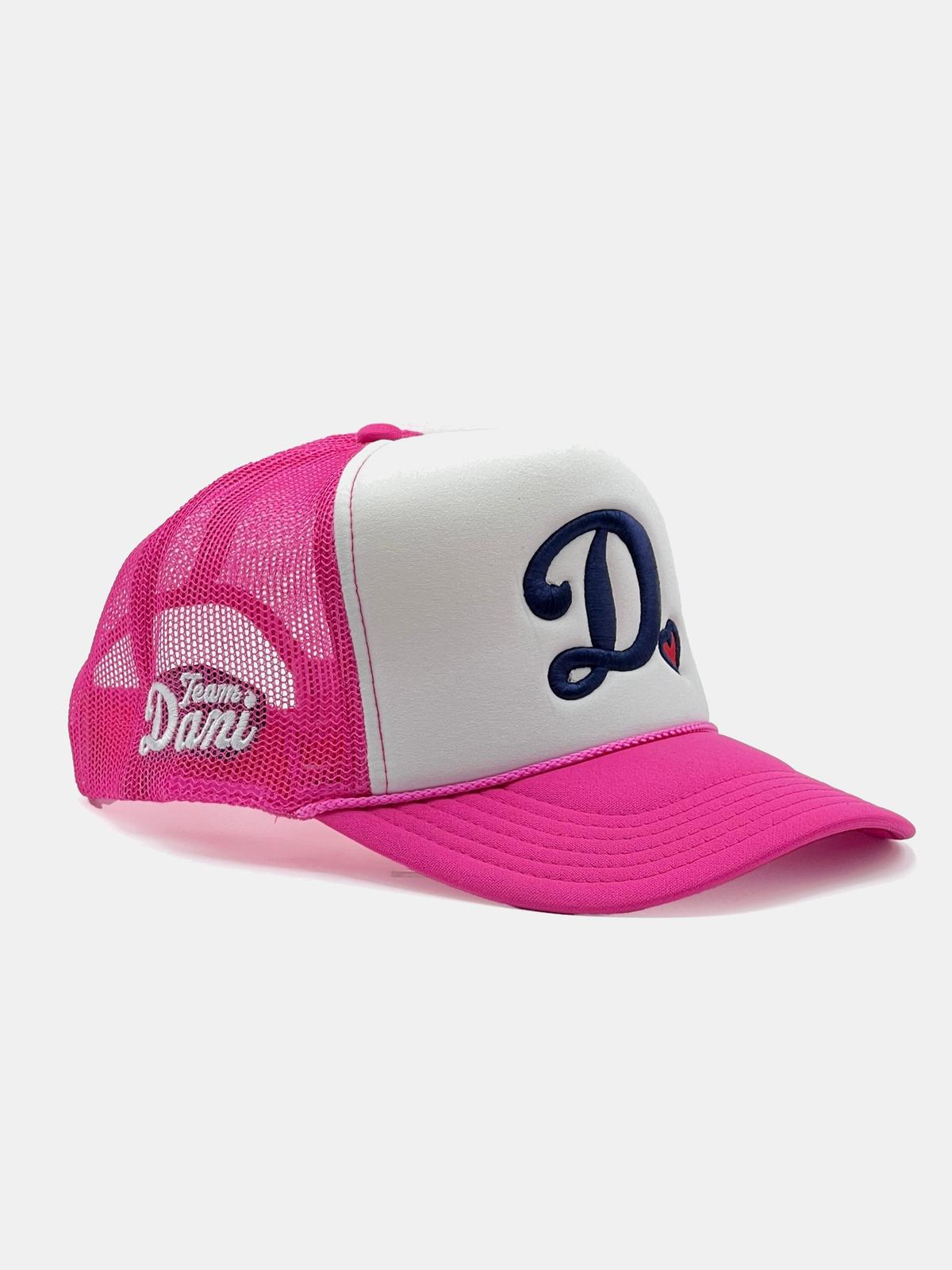Team Dani D❤️- Foam Front Trucker - Neon Pink & White