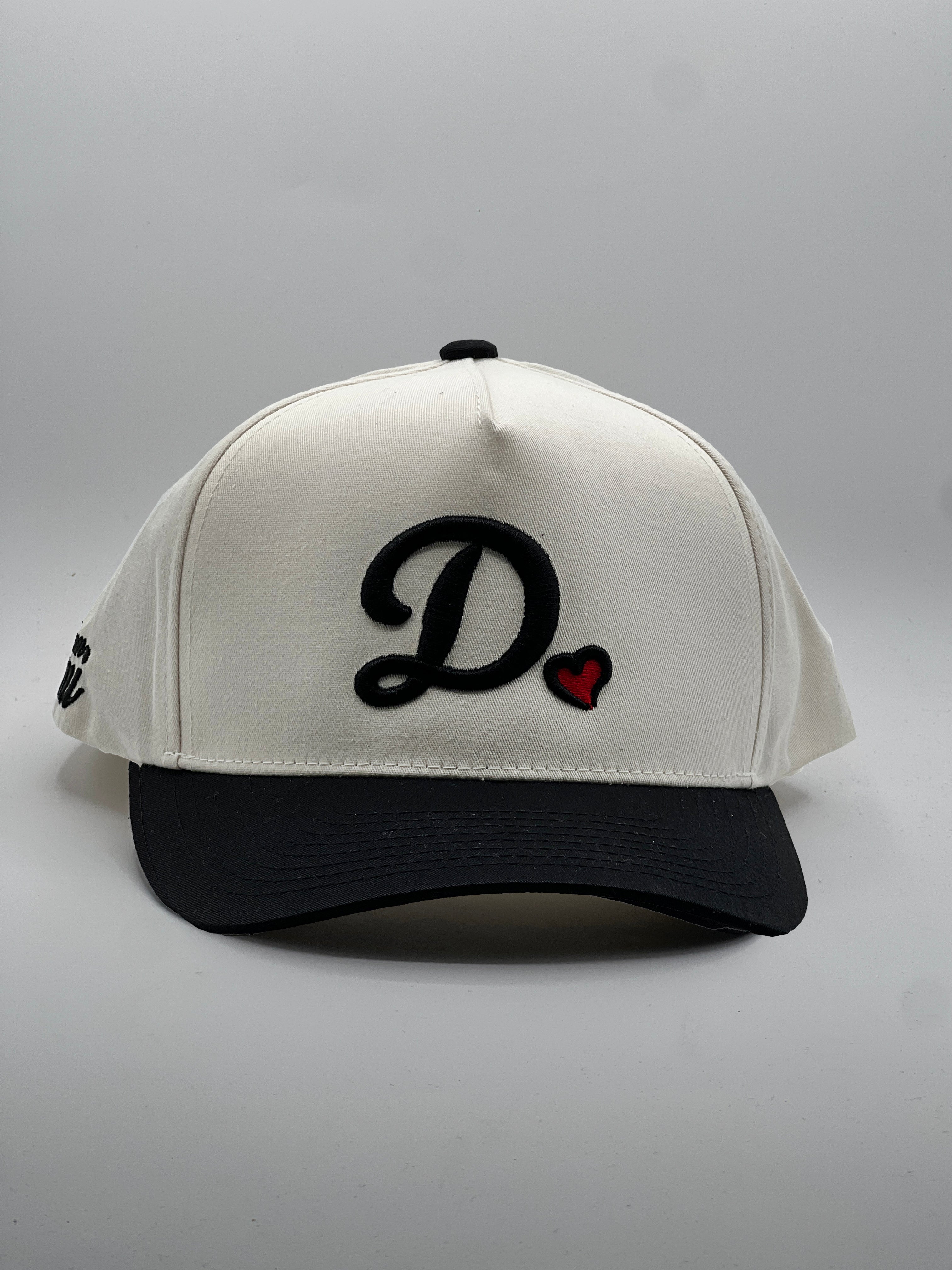 Team Dani D❤️ A-Frame Snapback Hat - Cream/Black